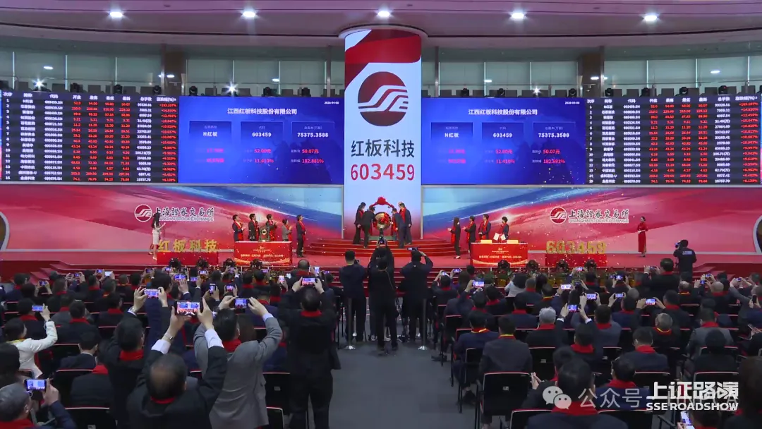 大涨208.25%！红板科技敲钟上市
